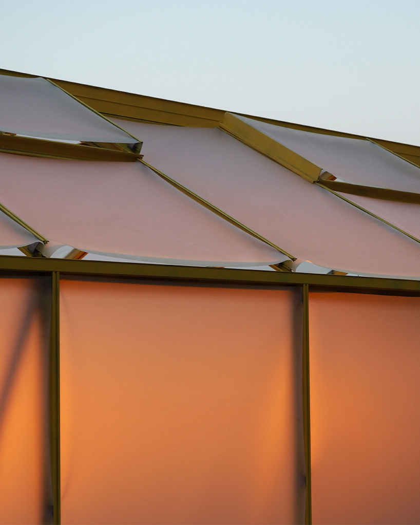 kren adapt greenhouse into an inhabitable light installation for loud places festival 10