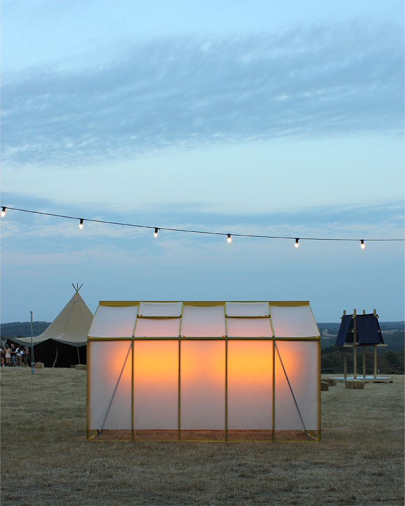 kren adapt greenhouse into an inhabitable light installation for loud places festival 3