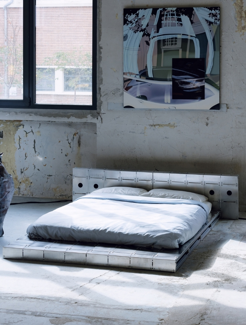 rik frans jansens architectural bed dressed by brut studios at paris design week 6
