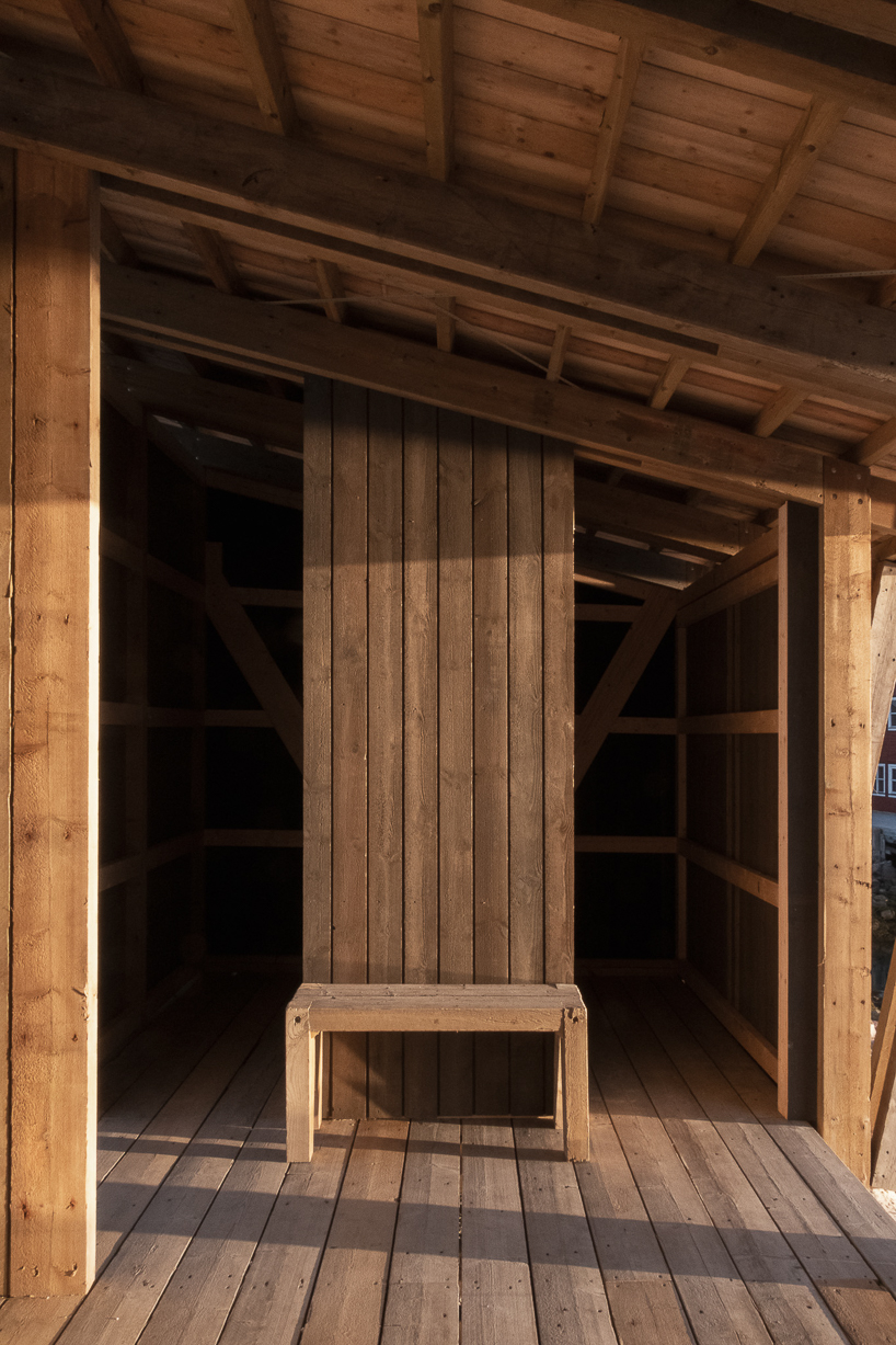 a timber ships hull becomes a community sauna on norways arctic coast 9