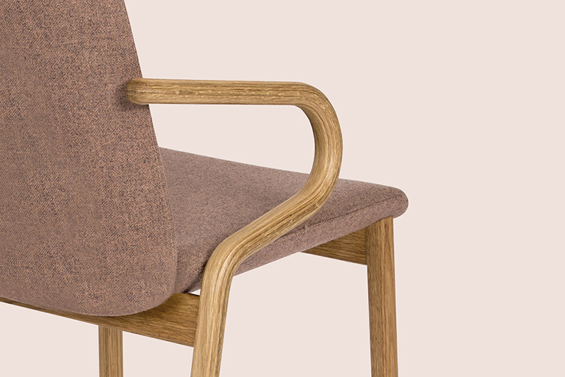 khodi feiz collaborates with swedese to create the 'amstelle' series of chairs and poufs