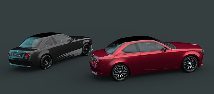 david obendorfer pays tribute to BMW’s first electric car with '02 reminiscence' concept designboom