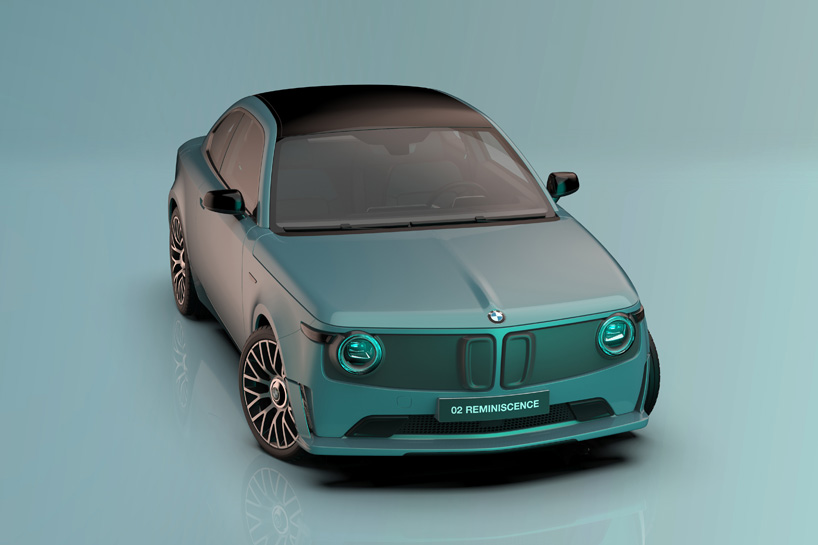 david obendorfer pays tribute to BMW’s first electric car with '02 reminiscence' concept designboom