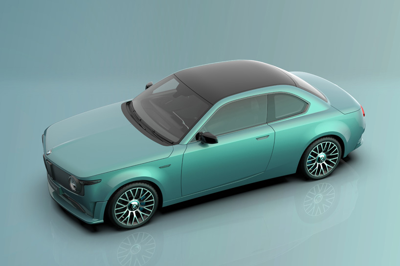 david obendorfer pays tribute to BMW’s first electric car with '02 reminiscence' concept designboom