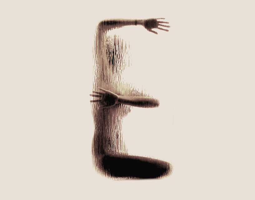 naked silhouette alphabet
