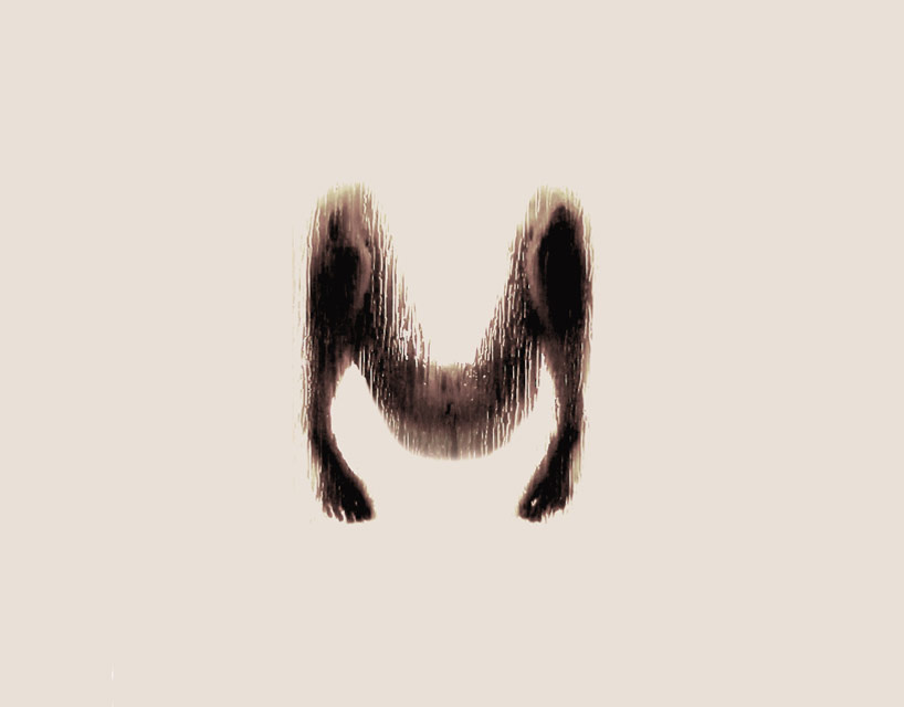 naked silhouette alphabet