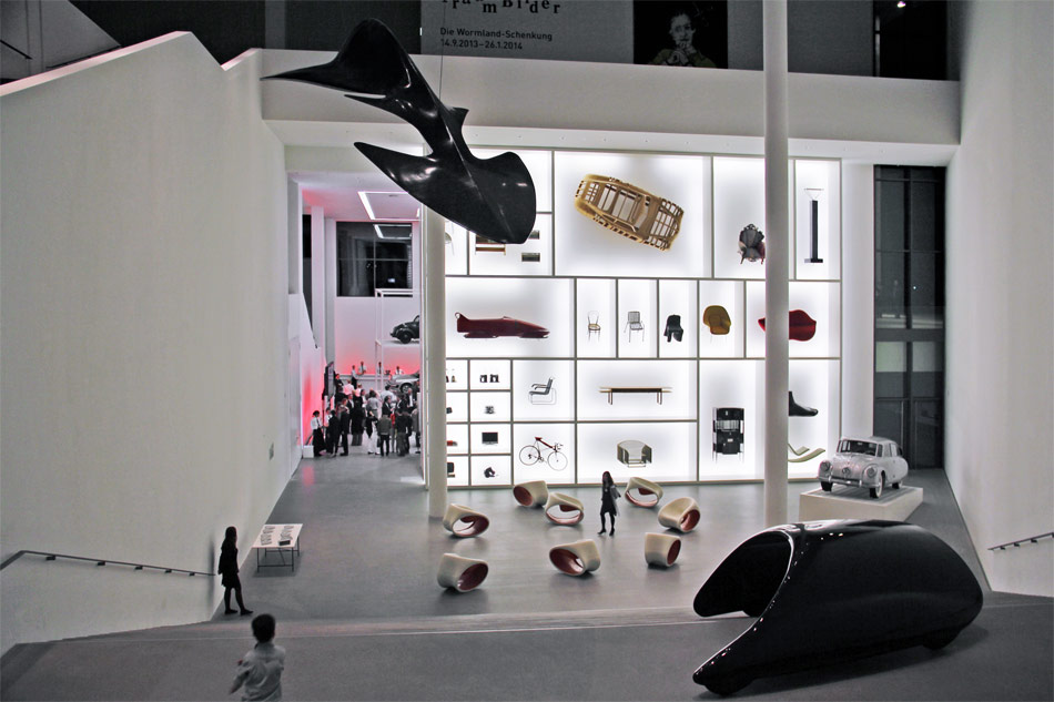 AUDI design wall installation at pinakothek der moderne