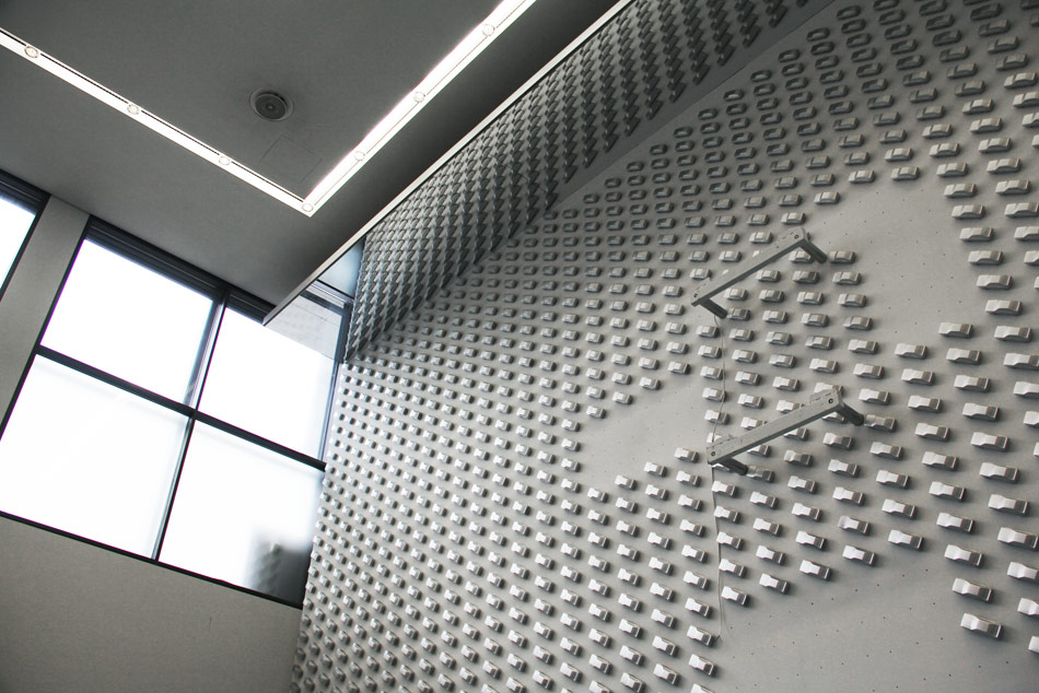 AUDI design wall installation at pinakothek der moderne