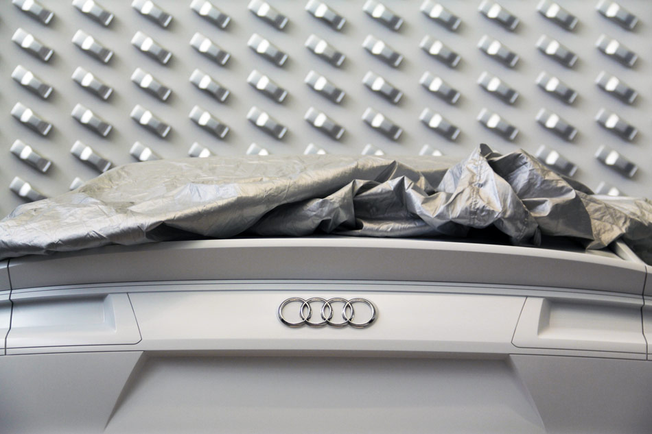 AUDI design wall installation at pinakothek der moderne