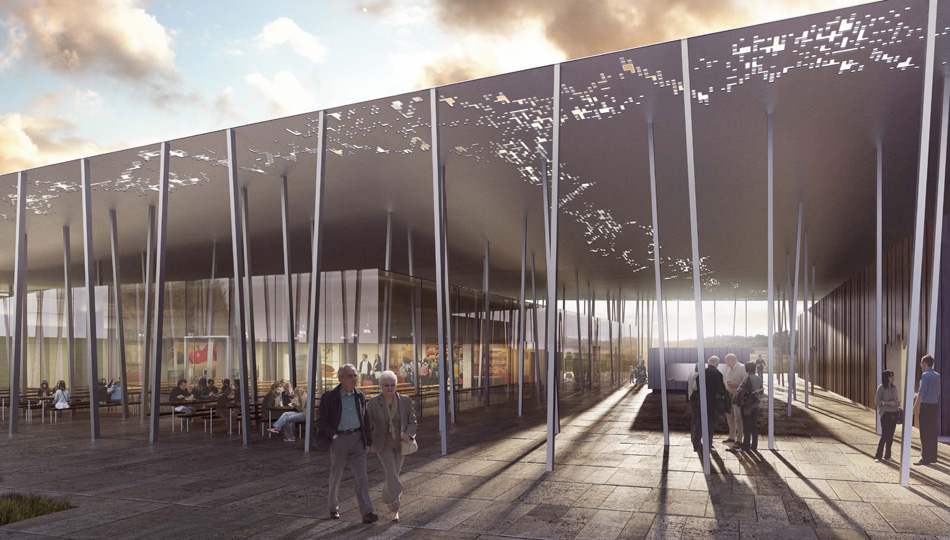 denton corker marshall stonehenge visitor centre designboom