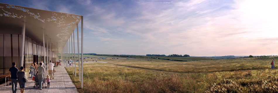 denton corker marshall stonehenge visitor centre designboom