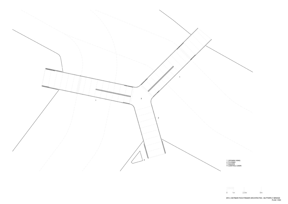 dietmar feichtinger architectes butterfly bridge copenhagen designboom