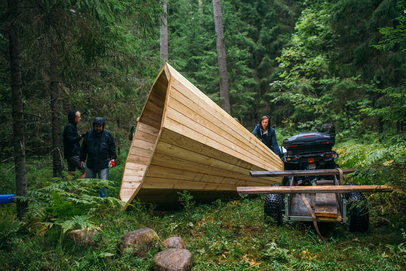 estonian-students-forest-megaphones-library-rooms-voru-county-designboom-58