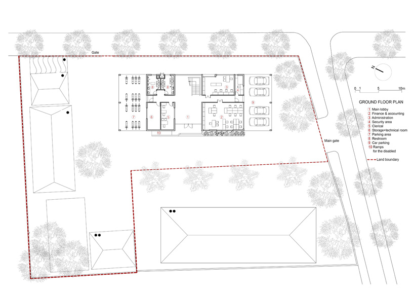 H P Architects Stacks Concrete Ha Tinh Office Building In Vietnam