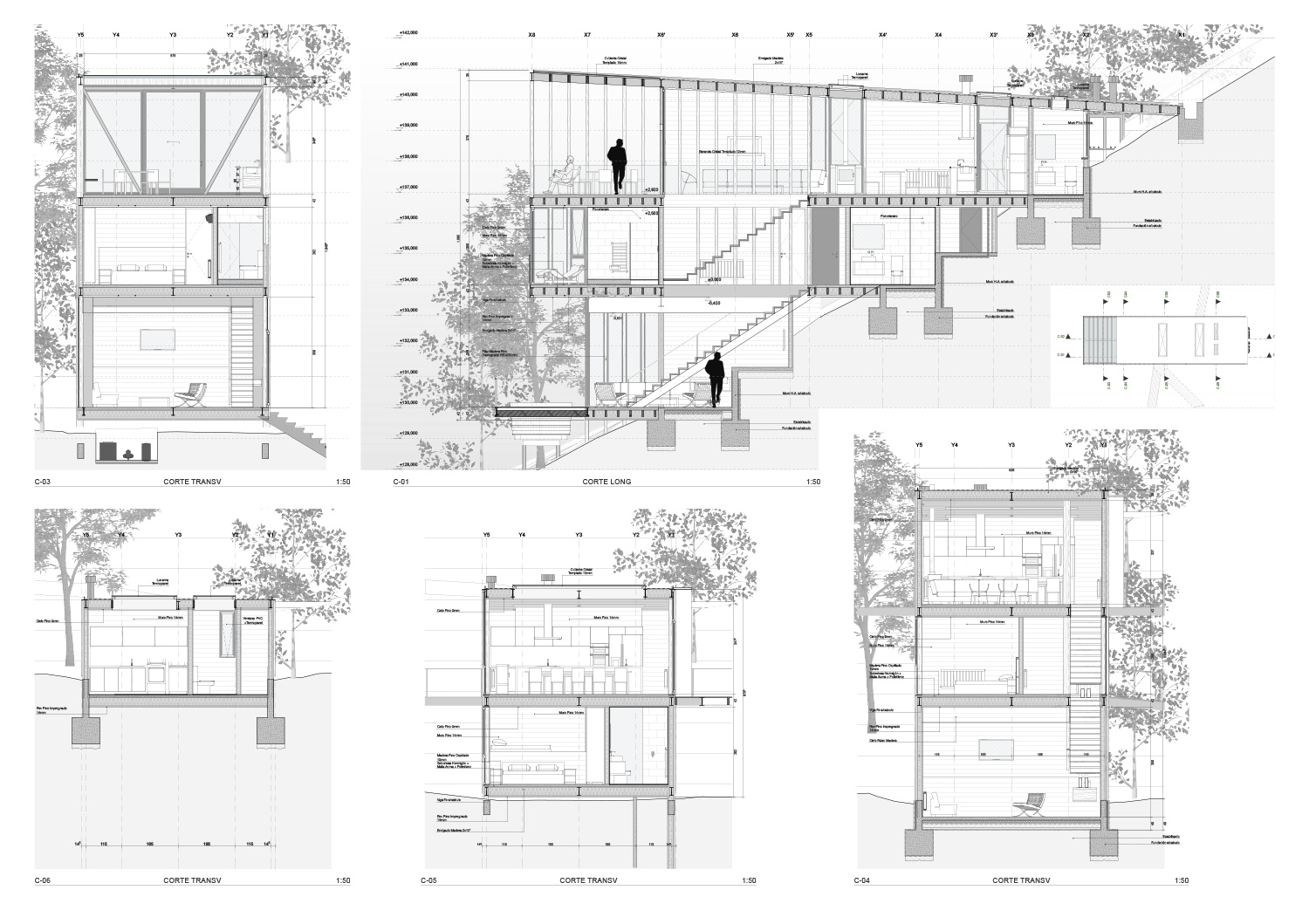 hsu-rudolphy slope house rapel lake chile designboom