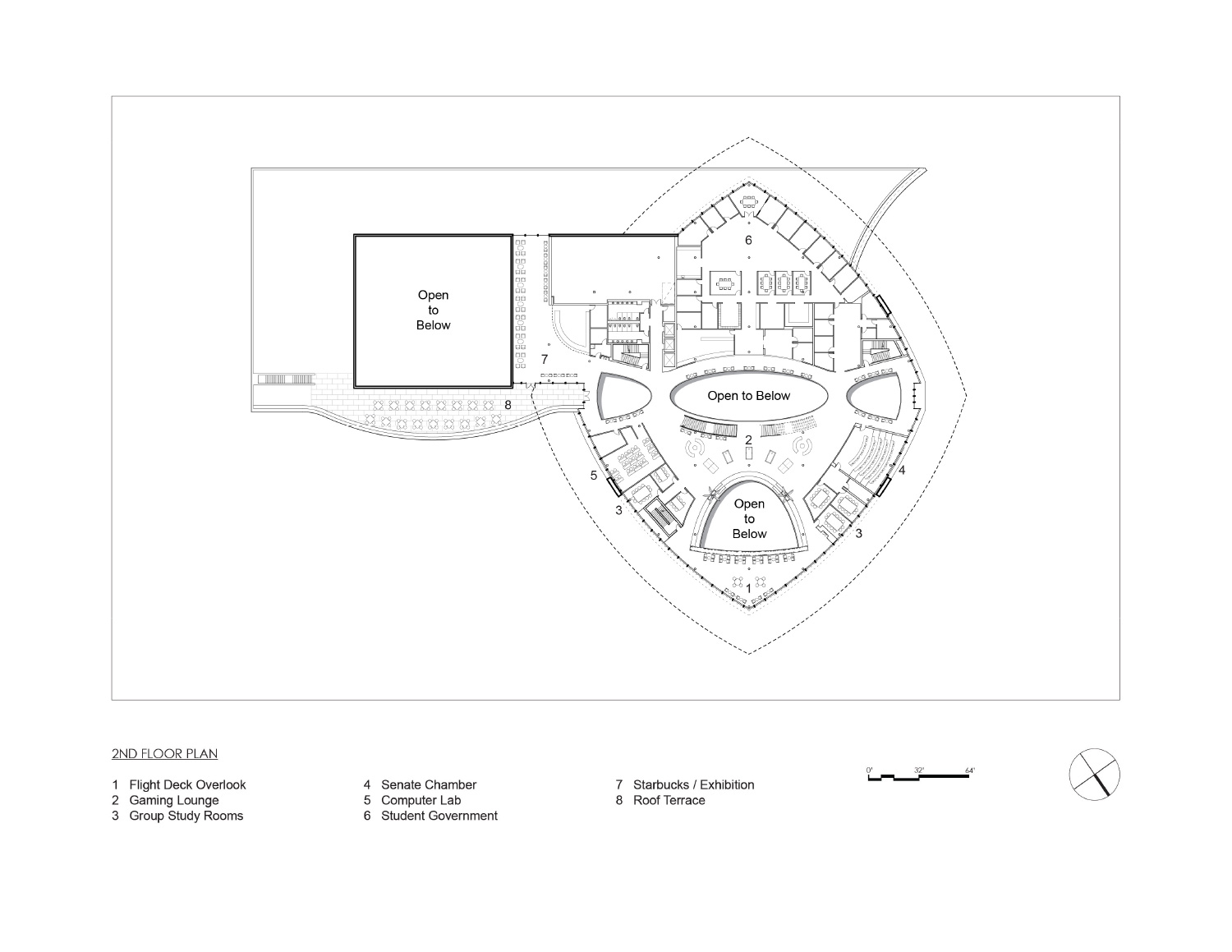 ikon.5 architects student union embry-riddle aeronautical university designboom