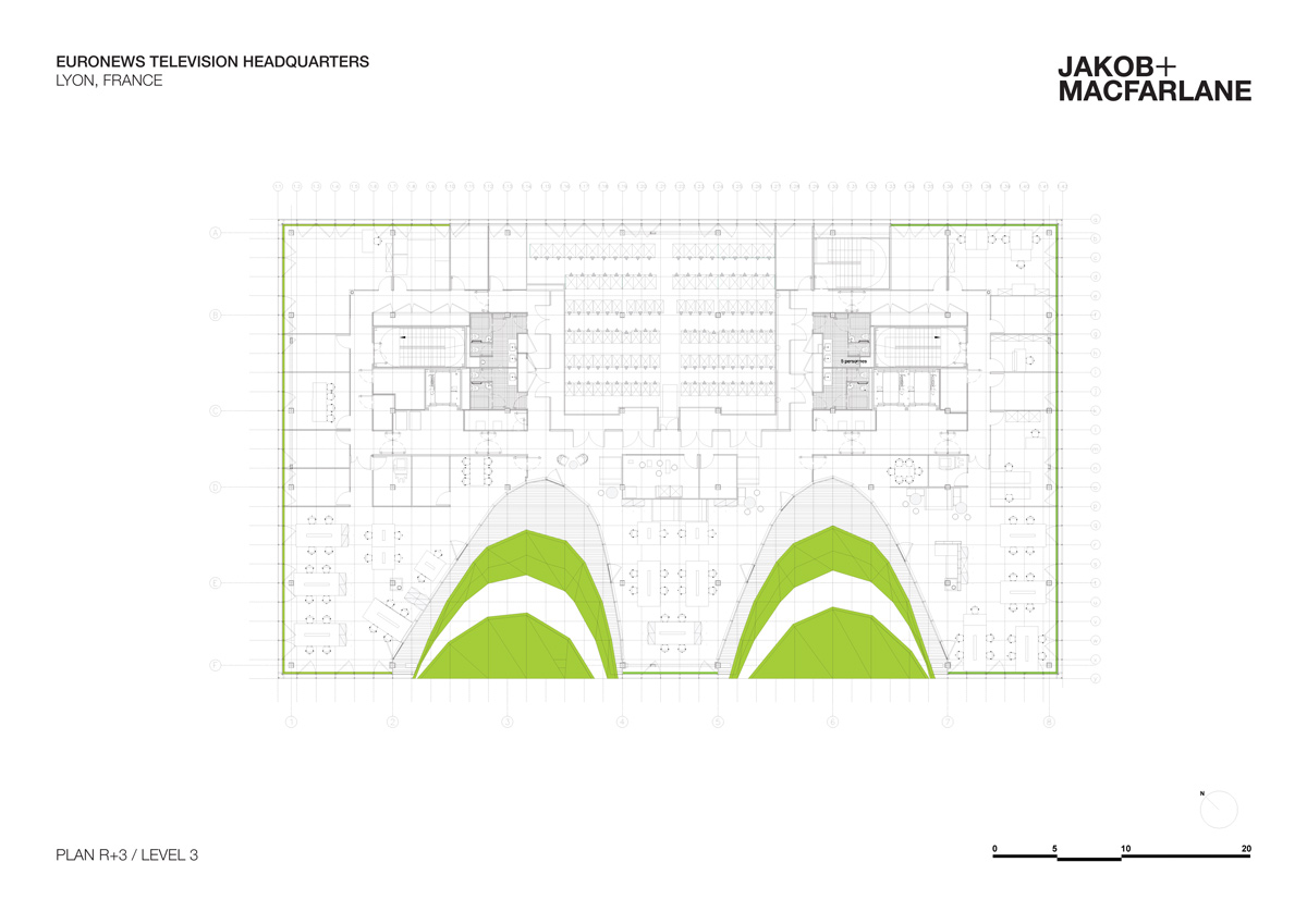 jakob macfarlane green cube euronews headquarters lyon confluence designboom