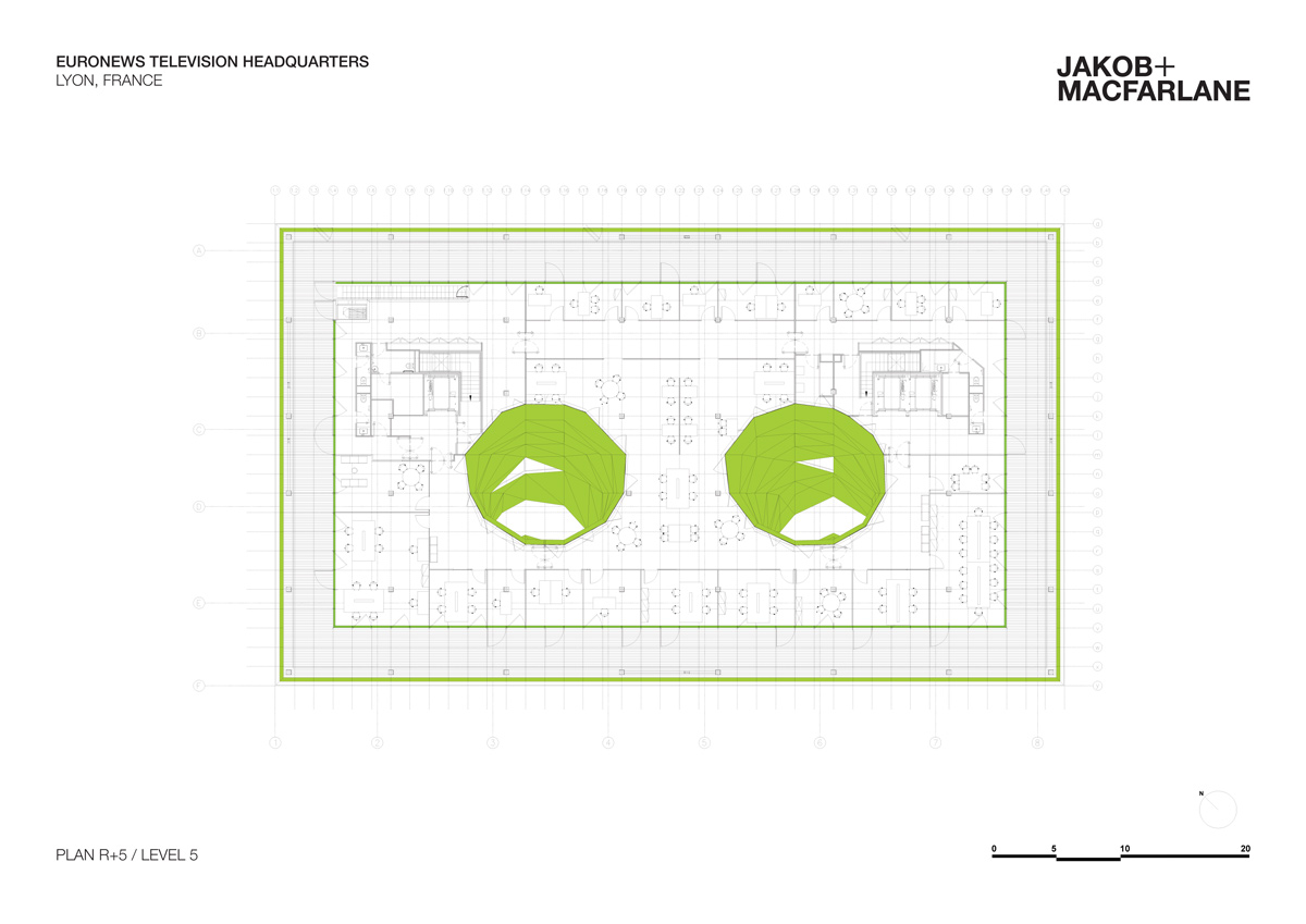 jakob macfarlane green cube euronews headquarters lyon confluence designboom