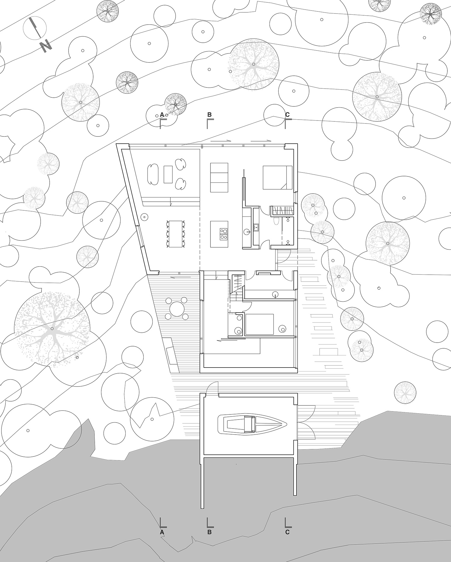 KRADS holiday home lake iceland designboom