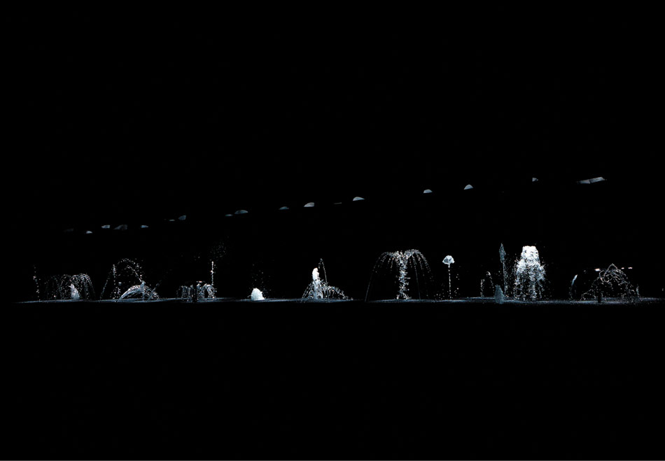 light show at the hayward gallery, london  