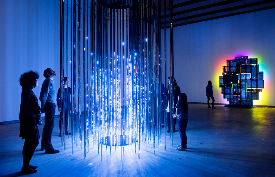 light show at the hayward gallery, london  