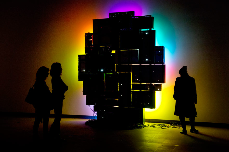 light show at the hayward gallery, london  