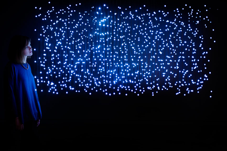 light show at the hayward gallery, london  