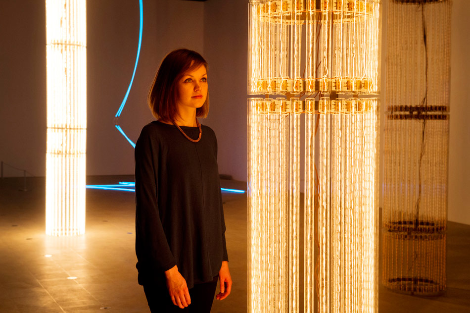 light show at the hayward gallery, london  