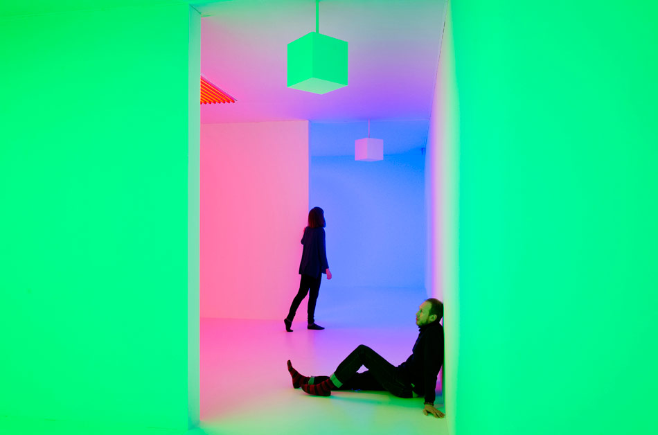 light show at the hayward gallery, london  