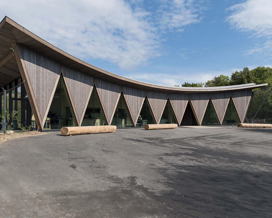 localarchitecture zoo la garenne public pavilion le vaud switzerland designboom