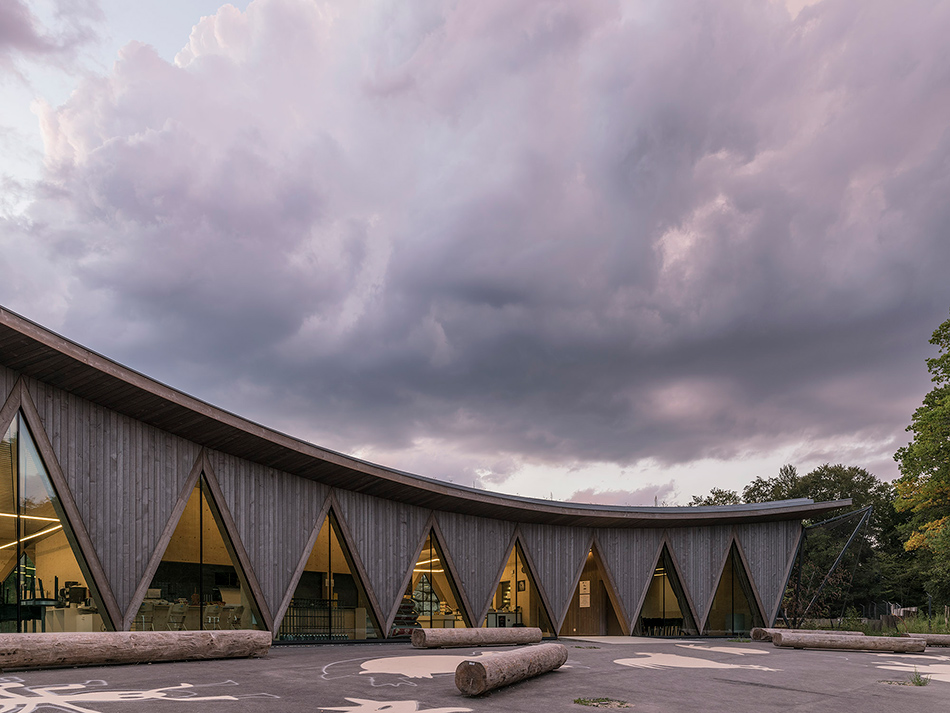 localarchitecture zoo la garenne public pavilion le vaud switzerland designboom