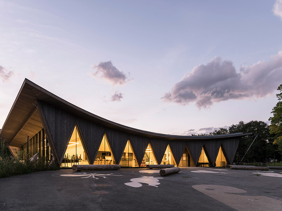 localarchitecture zoo la garenne public pavilion le vaud switzerland designboom
