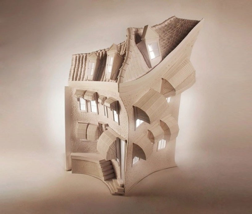 mandy smith crafts mundane sandpaper objects + architecture