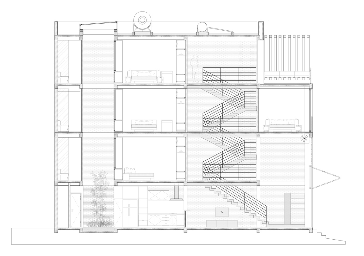 MM++ architects townhouse with a folding-up shutter ho chi minh city vietnam designboom