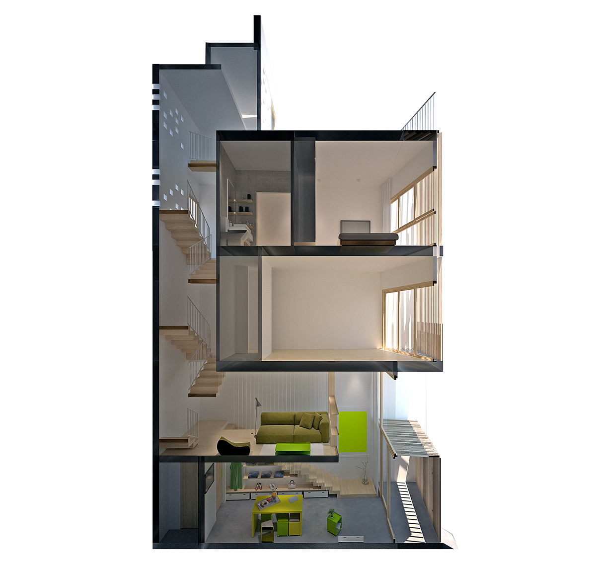 MM++ micro town house 4x8m phu nhuan ho chi minh city vietnam designboom