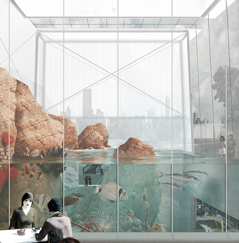 piero lissoni's NYC aquarium winning proposal offers multiple ways to