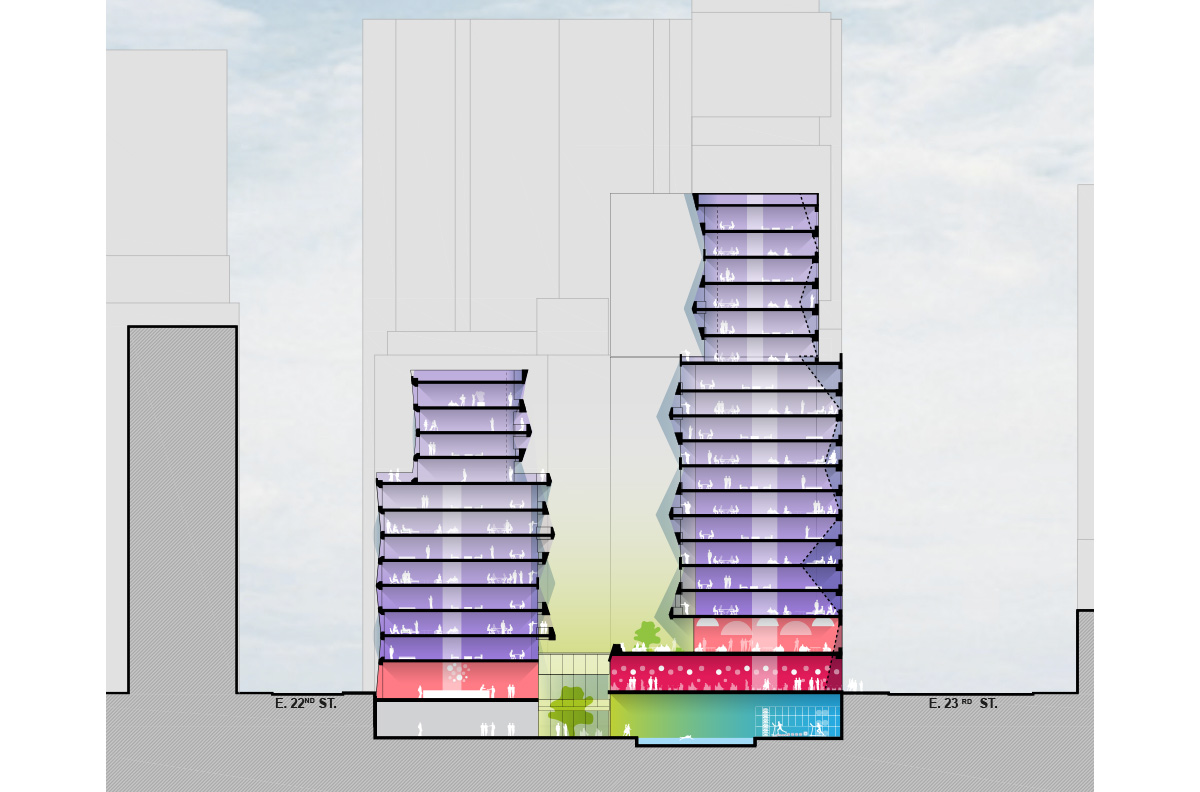 OMA 121 east 22nd street new york residential building designboom