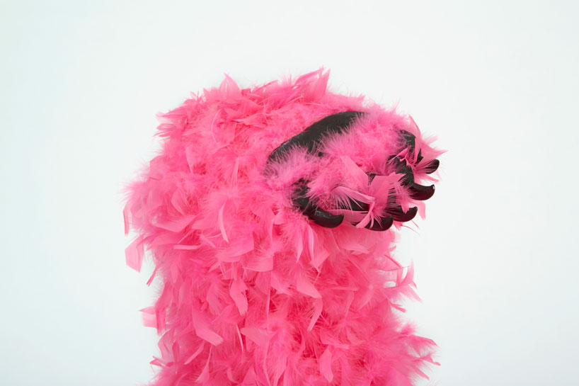 paola-pivis-colorfully-feathered-bears-inhabit-galerie-perrotin-designboom_10