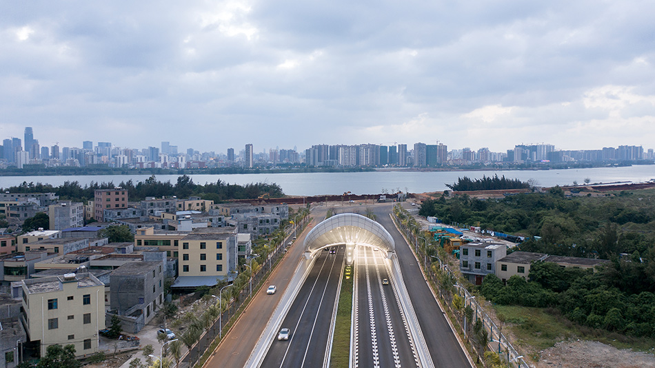 penda china haikou wenming east road tunnel designboom
