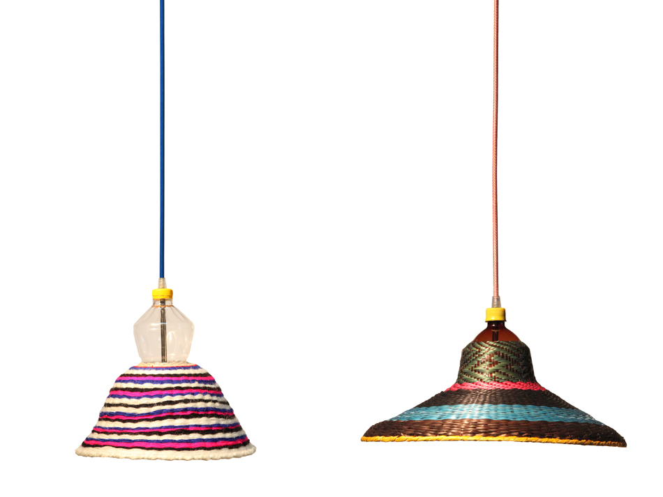 PET bottle lamps by alvaro catalan de ocon