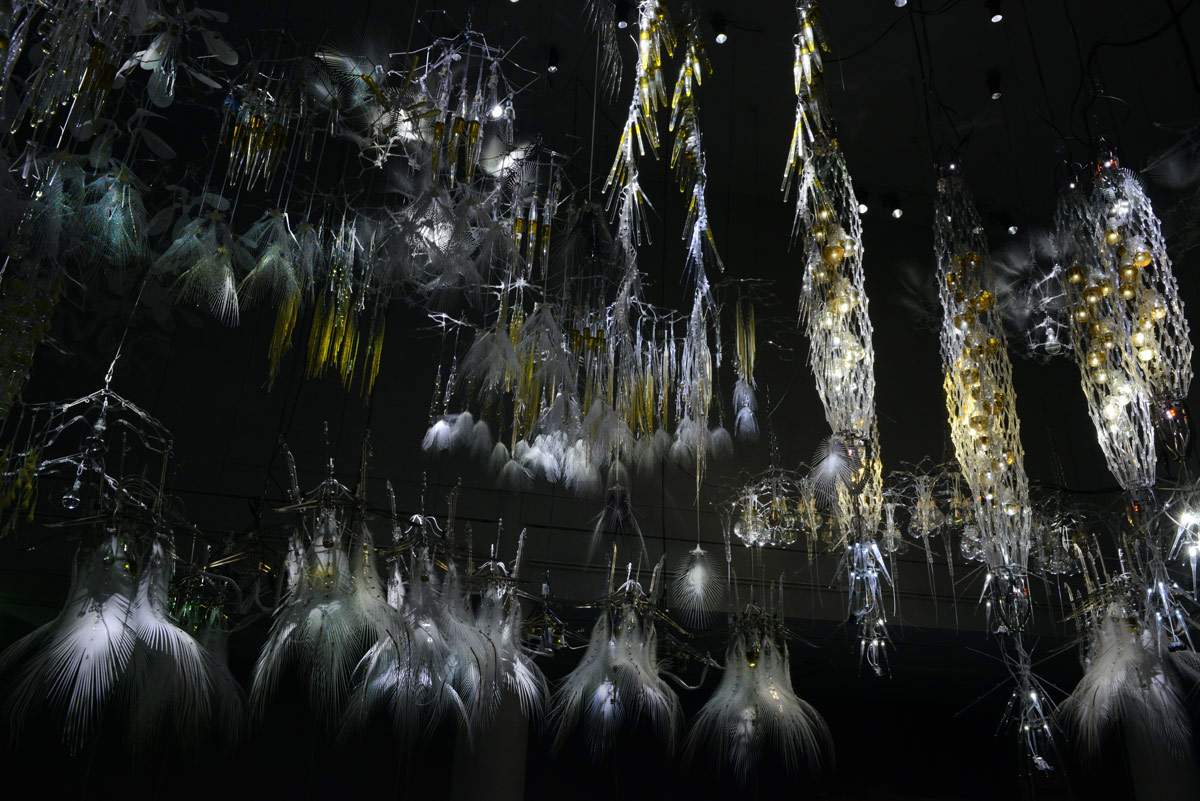 philip beesley presents radiant soil at espace EDF in paris