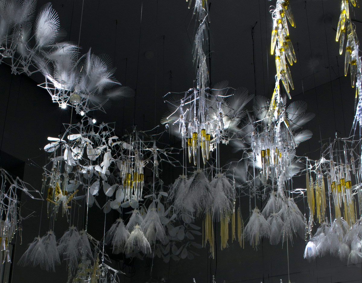 philip beesley presents radiant soil at espace EDF in paris
