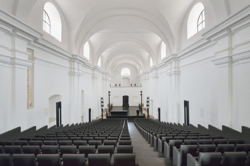 ptuj monastery turned performance center by enota