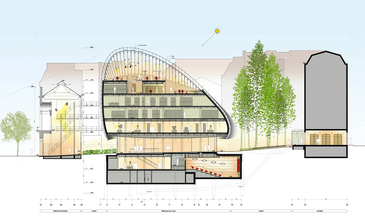 renzo-piano-pathe-foundation-designboom-section