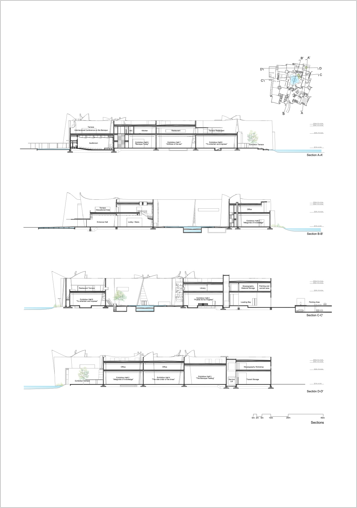 toyo ito museo internacional del barroco baroque art museum puebla mexico designboom