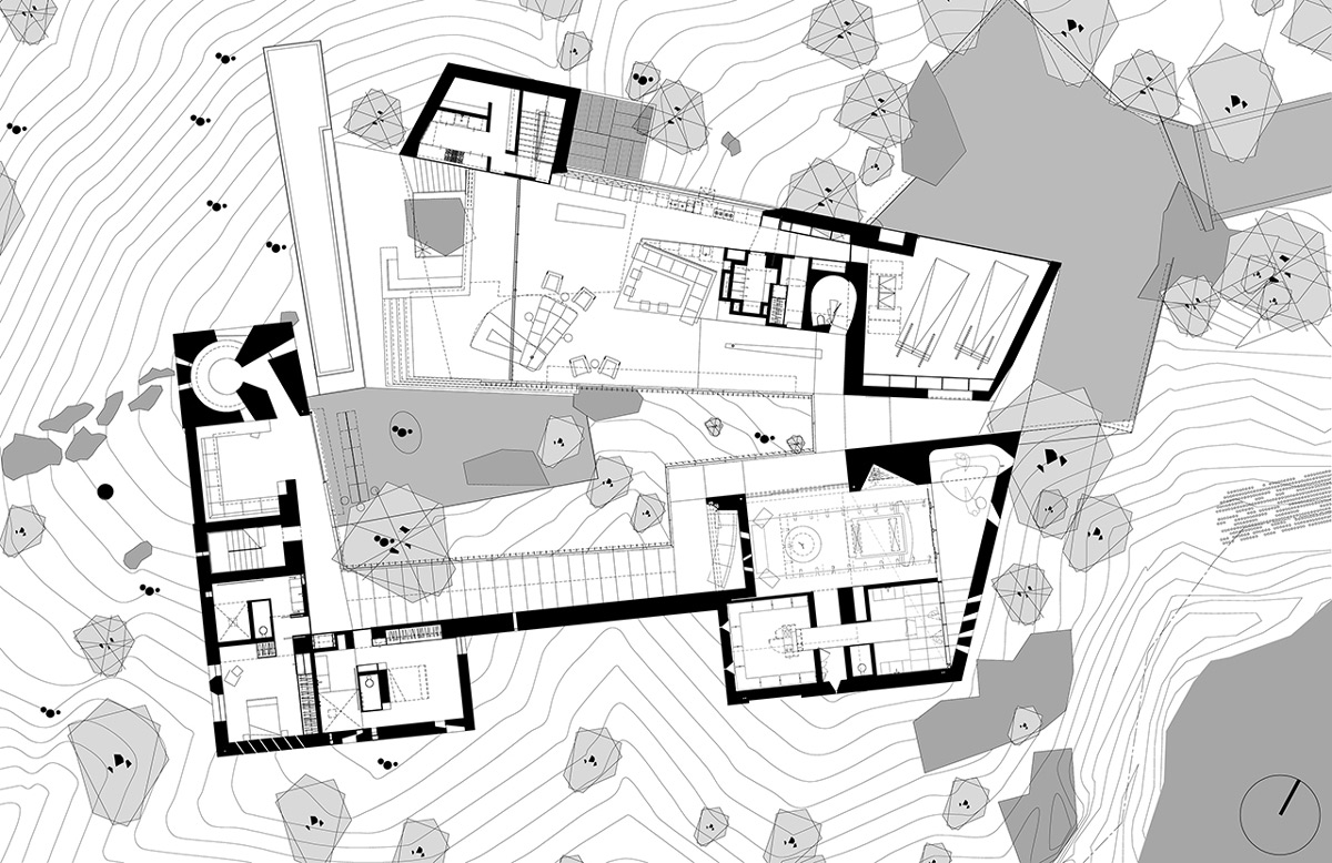 wendell burnette architects shapes desert courtyard house  