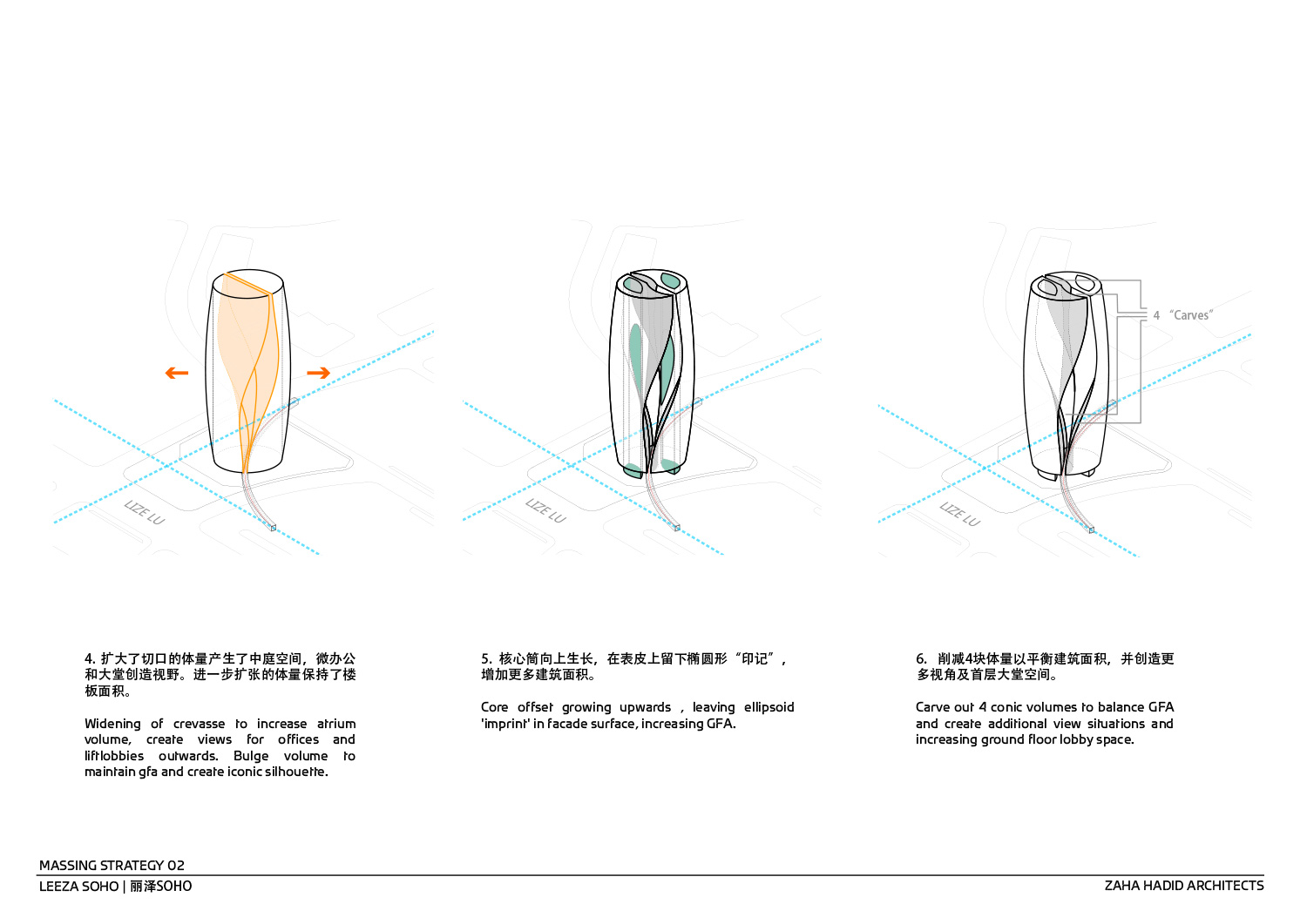 zaha hadid leeza SOHO tower beijing china designboom