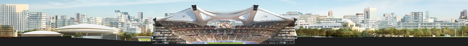 zaha hadid new national stadium tokyo 2020 presentation designboom