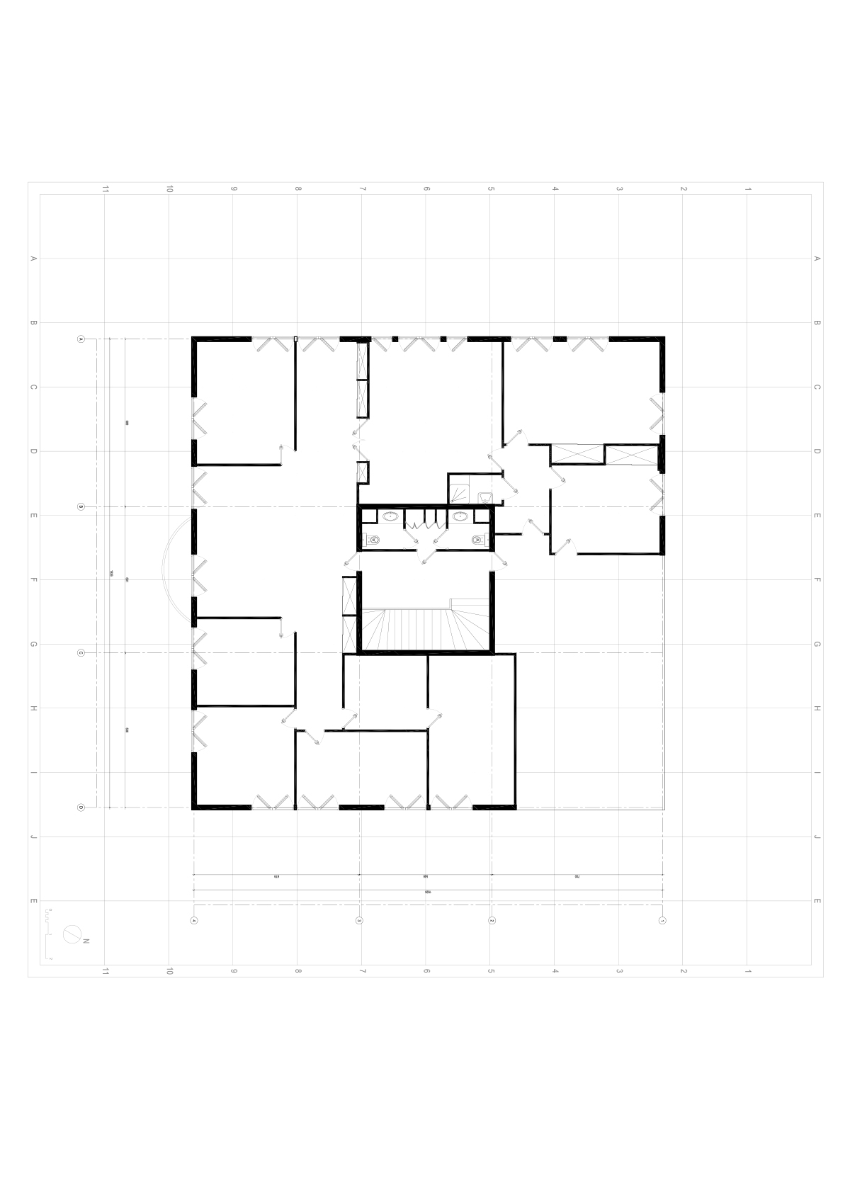 E:\01.ORDINATEUR\01.PERSPECTIVES\36.PROJET CLARISSE\01.DWG\PLAN COTES-LOUIS PARIS PLAN RDC EXIST (2) (1)