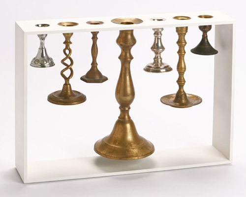 reddish studio’s ‘menorah’ design uses candlesticks from around the world